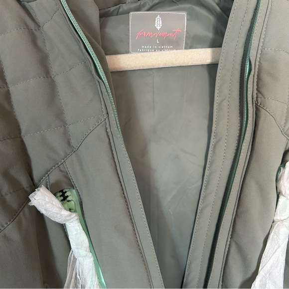 NWT Free People All Prepped Ski Jacket Greyed Olive - Picture 12 of 12
